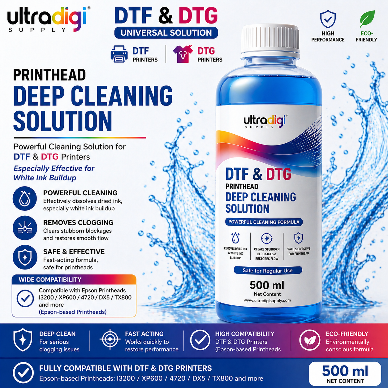 Print head cleanser (deep cleaning)