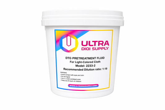 DTG Pretreatment Fluid for light colored cloth Dilution Ratio: 1:19 (5kg)
