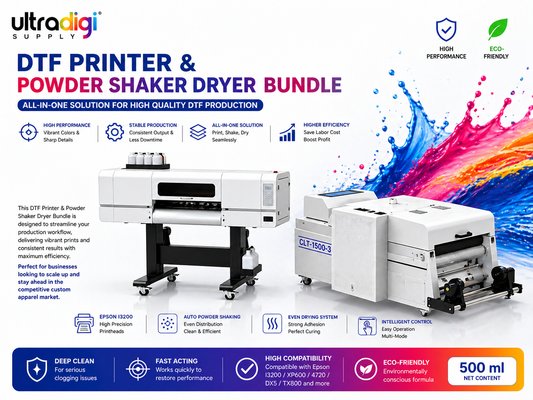 Ultra-4 DTF Printer and Powder shaker Dryer bundle